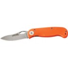 KNIVES OF ALASKA Trailblazer knife with guthook 154CM steel, orange suregrip handle 