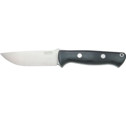 BARK RIVER Bravo 1 knife A2 blade & black micarta handle