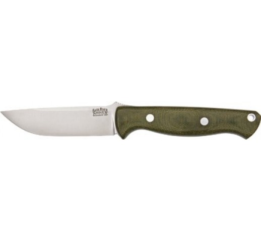 BARK RIVER Gunny knife A2 blade & green micarta handle