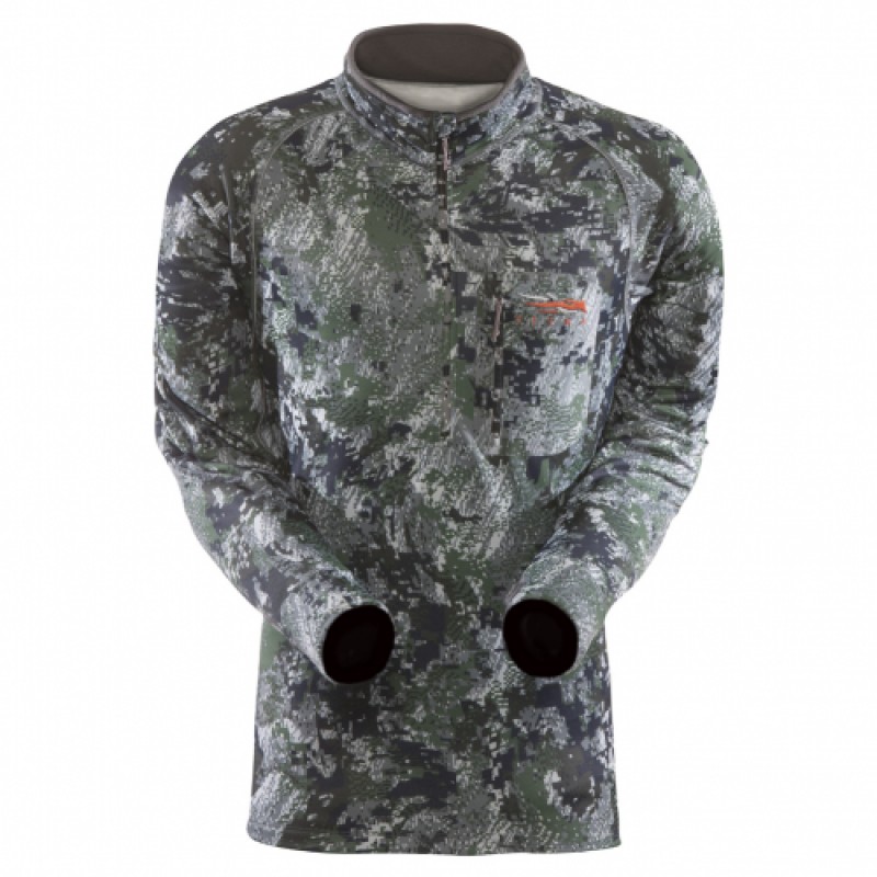 Sitka Traverse Zip-T Size= Large Color= Forest 