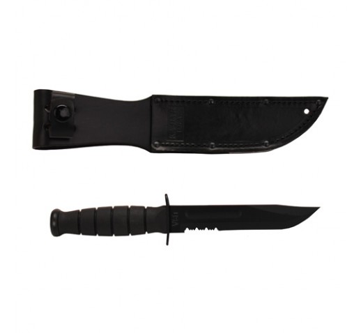 KA-BAR Fixed Blade/Serrated Edge Black