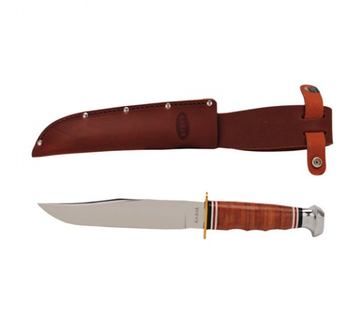 Bowie Stacked Leather Handle
