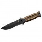 GERBER BLADES StrongArm Fixed Blade Knife, Coyote,Serr.